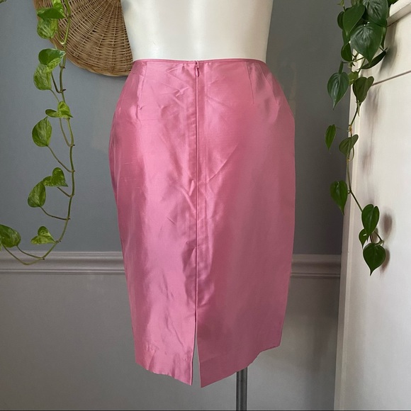 [Vintage Carlisle] Silk Pencil Skirt - Picture 4 of 8